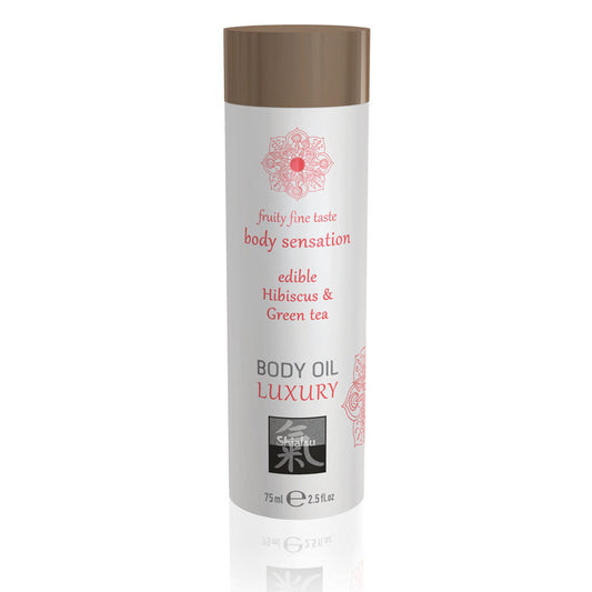 SHIATSU Edible Body Oil - Luxury - Hibiscus & Green Tea Flavoured - 75 ml-67024