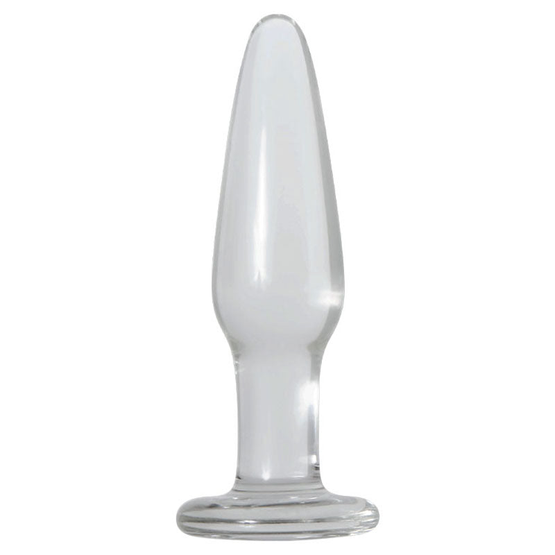 Adam & Eve Glass Anal Training Trio - Clear Glass Butt Plugs - Set of 3 Sizes-896F 2400