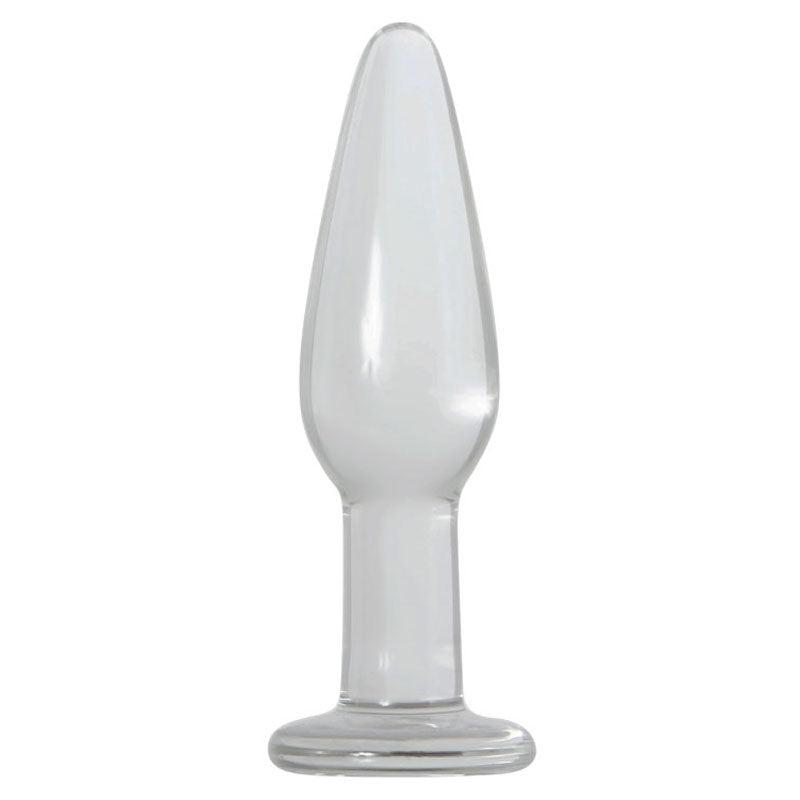 Adam & Eve Glass Anal Training Trio - Clear Glass Butt Plugs - Set of 3 Sizes-896F 2400
