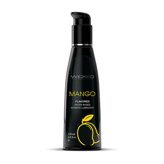 Wicked Aqua Mango - Mango Flavoured Water Based Lubricant - 120 ml (4 oz) Bottle-90464