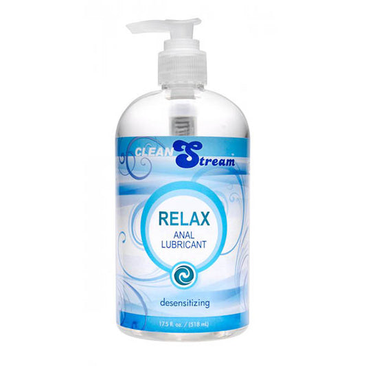CleanStream Relax Anal Lubricant - Desensitising Lubricant - 518 ml (17.5 oz) Pump Bottle-AC696