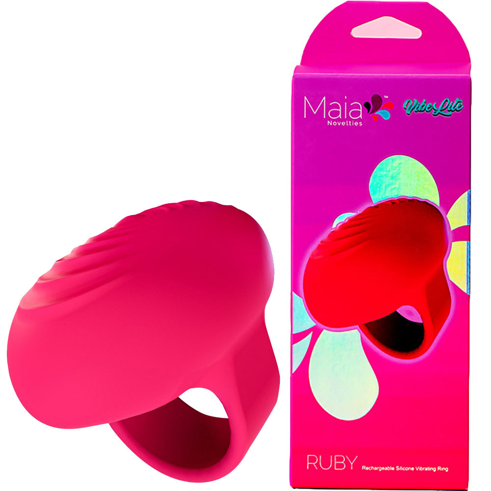 Maia RUBY - Pink USB Rechargeable Finger Stimulator-AF-011