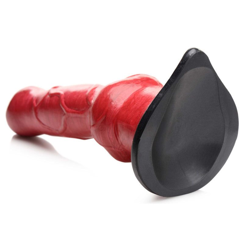 Creature Cocks Hell-Hound Canine Penis Silicone Dildo - Red 19 cm Canine Dildo-AG874