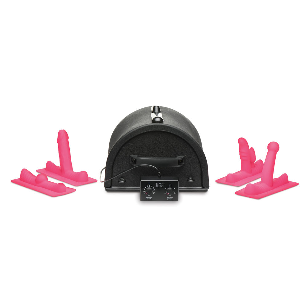 LoveBotz 50X Saddle Pro Sex Machine - Mains Powered Machine with 4 Attachments-AH057