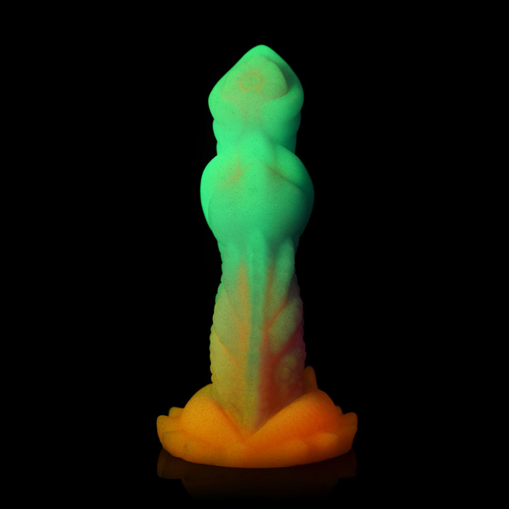 Creature Cocks Aqua-Cock - Glow in Dark Multi-Coloured 19.3 cm Fantasy Dildo-AH291