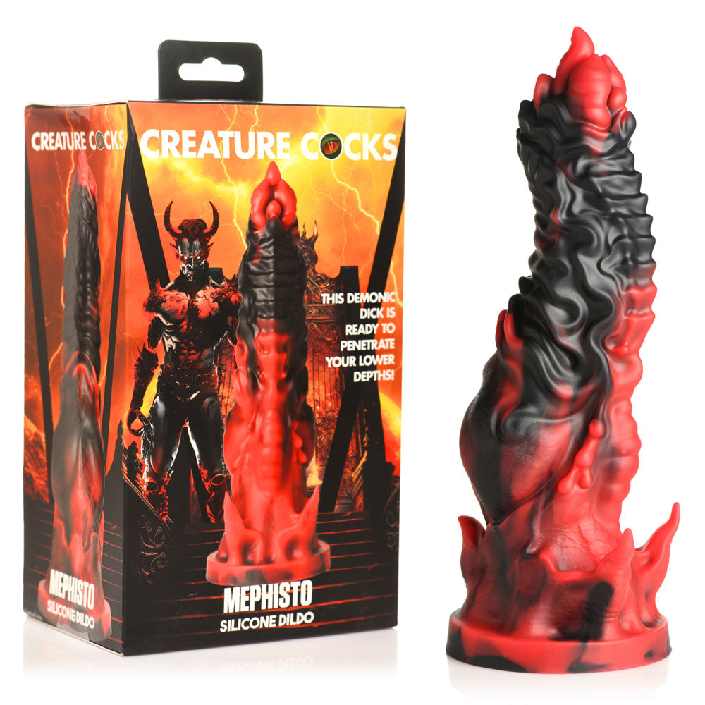 Creature Cocks Mephisto - Red/Black 18.5 cm Fantasy Dildo-AH377