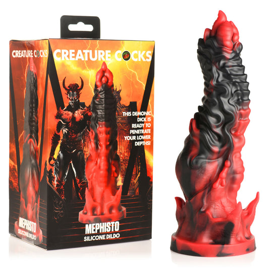 Creature Cocks Mephisto - Red/Black 18.5 cm Fantasy Dildo-AH377