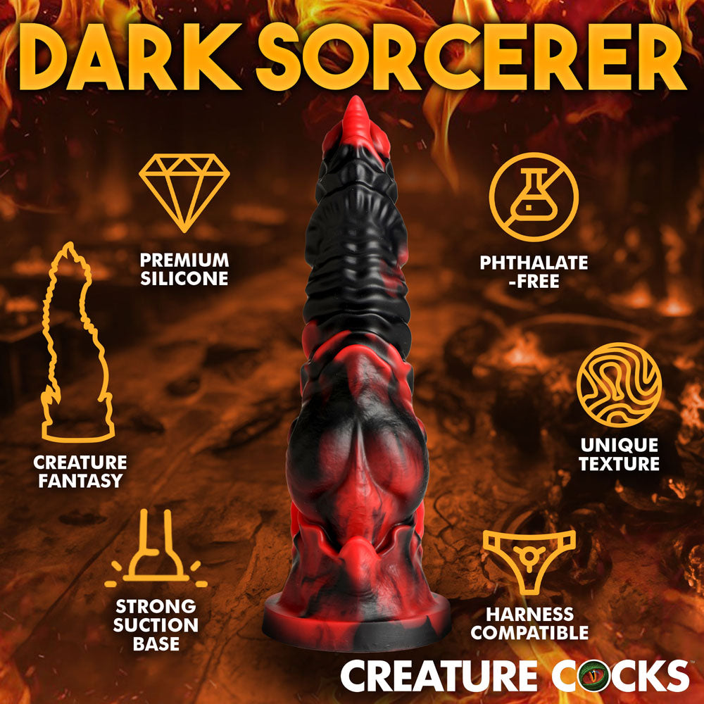 Creature Cocks Mephisto - Red/Black 18.5 cm Fantasy Dildo-AH377
