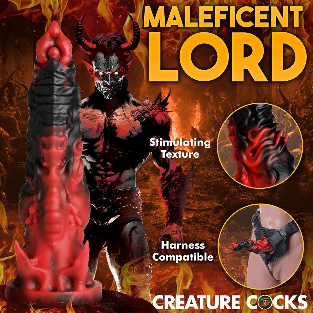 Creature Cocks Mephisto - Red/Black 18.5 cm Fantasy Dildo-AH377