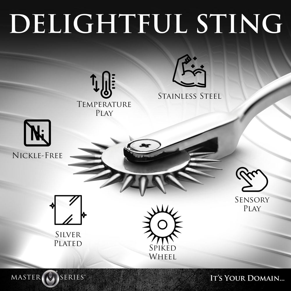 Master Series Silver Sensation - Metal Wartenberg Wheel-AH463