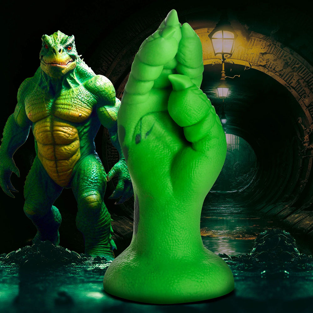 Creature Cocks Raptor Claw Fisting Silicone Dildo - Green 21.8 cm Claw Fantasy Dildo-AH469-GREEN