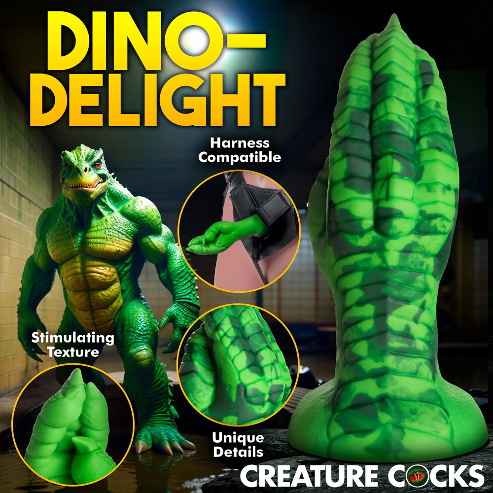 Creature Cocks Raptor Claw Fisting Silicone Dildo - Green 21.8 cm Claw Fantasy Dildo-AH469-GREEN