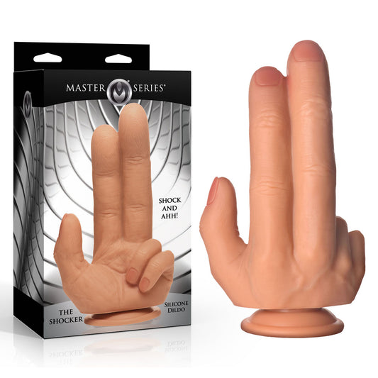 Master Series The Shocker - Flesh 20.8 cm Finger Dildo-AH780