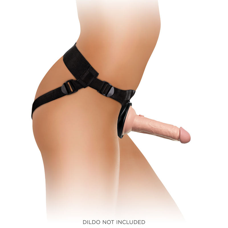 King Cock Elite Beginners Body Dock Strap-On Harness - Black Adjustable Strap-On Harness (No probe included)-BD101-23