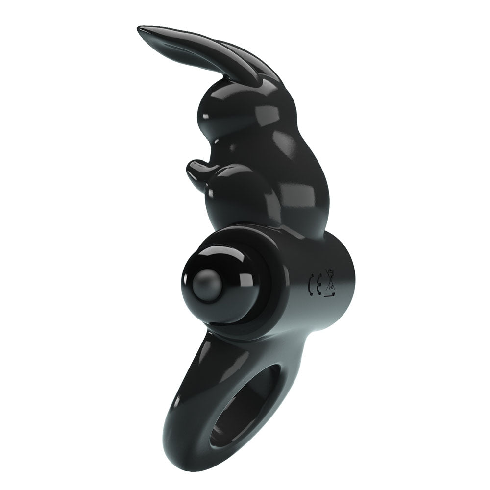 Party Up LEO Vibrating Cock Ring - Black Vibrating Cock Ring-BI-210245-PU