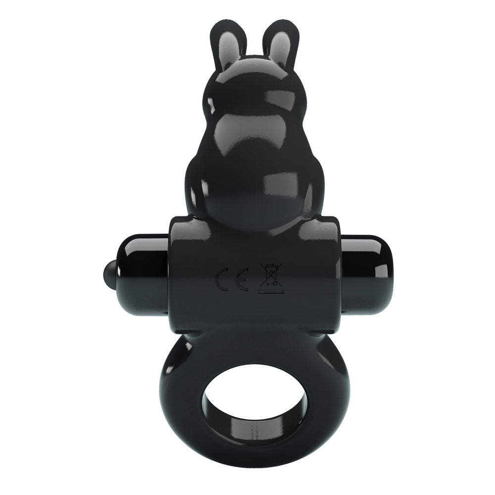Party Up LEO Vibrating Cock Ring - Black Vibrating Cock Ring-BI-210245-PU