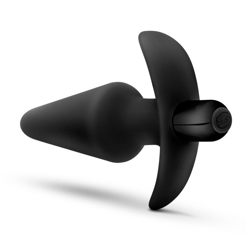 Anal Adventures Platinum Vibrating Plug - Black 12.7 cm (5) Vibrating Butt Plug-BL-10595