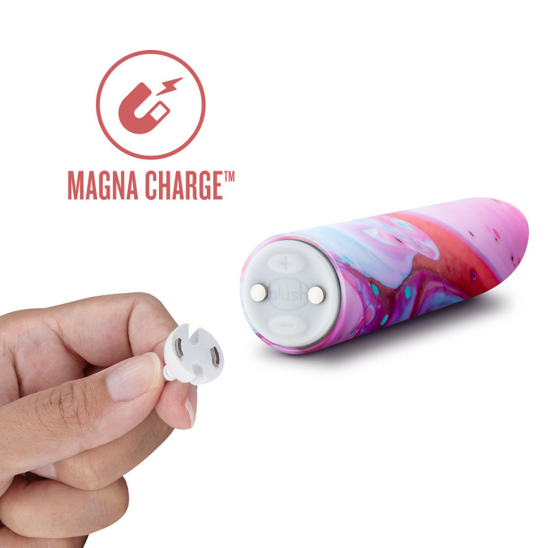 Limited Addiction Fascinate - Power Vibe - Peach 10.2 cm USB Rechargeable Bullet-BL-27519