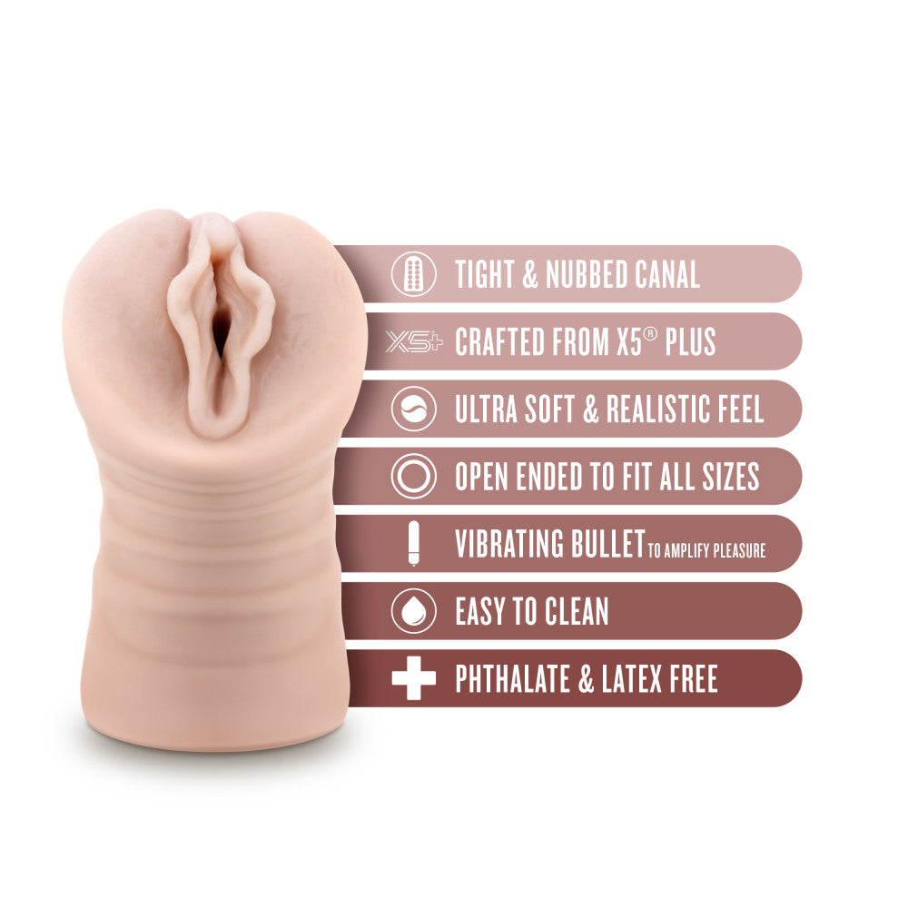 EnLust - Destini - Flesh Vibrating Vagina Stroker-BL-73403
