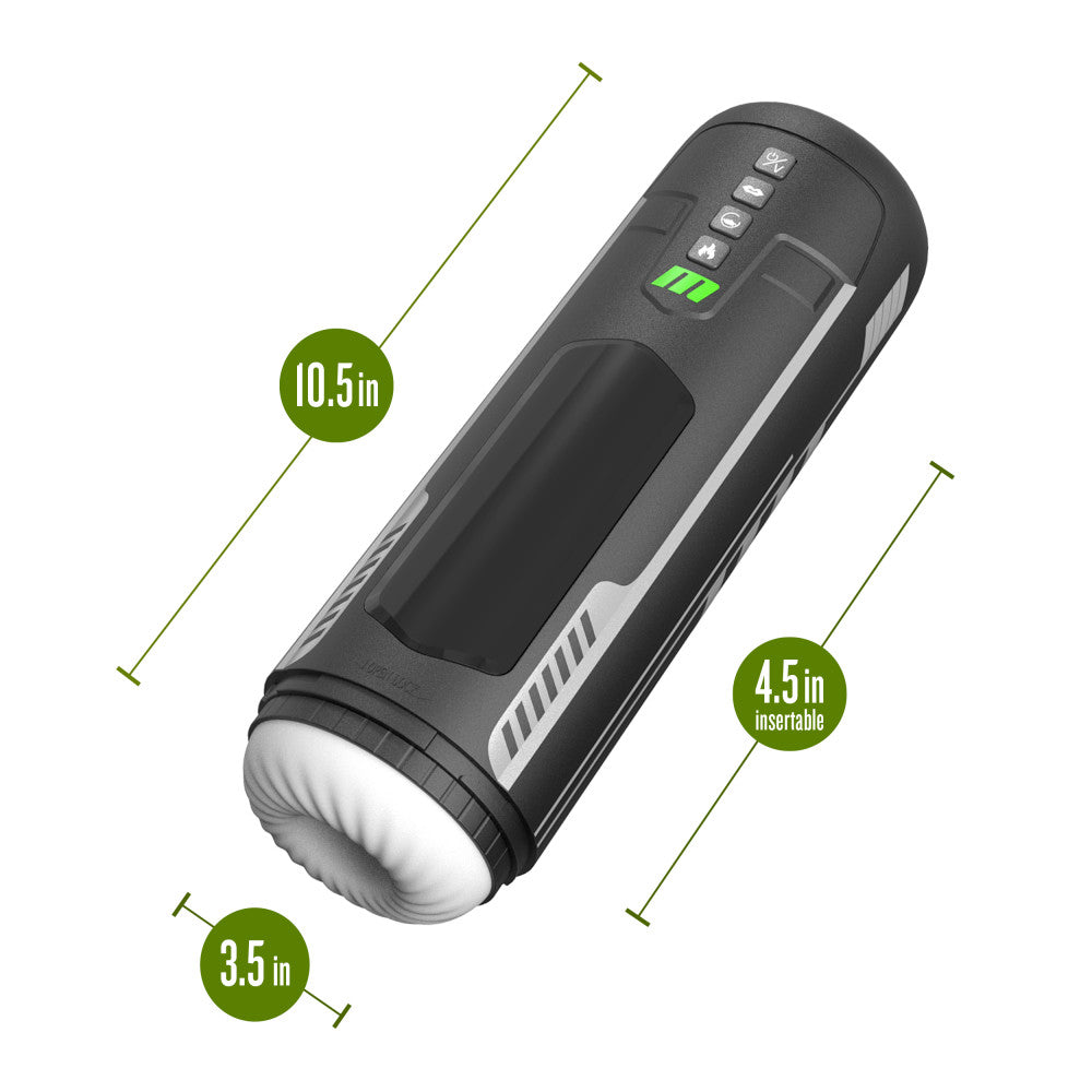 M For Men - Master Blaster - USB Rechargeable Vibrating & Sucking Auto Stroker - BL-85605