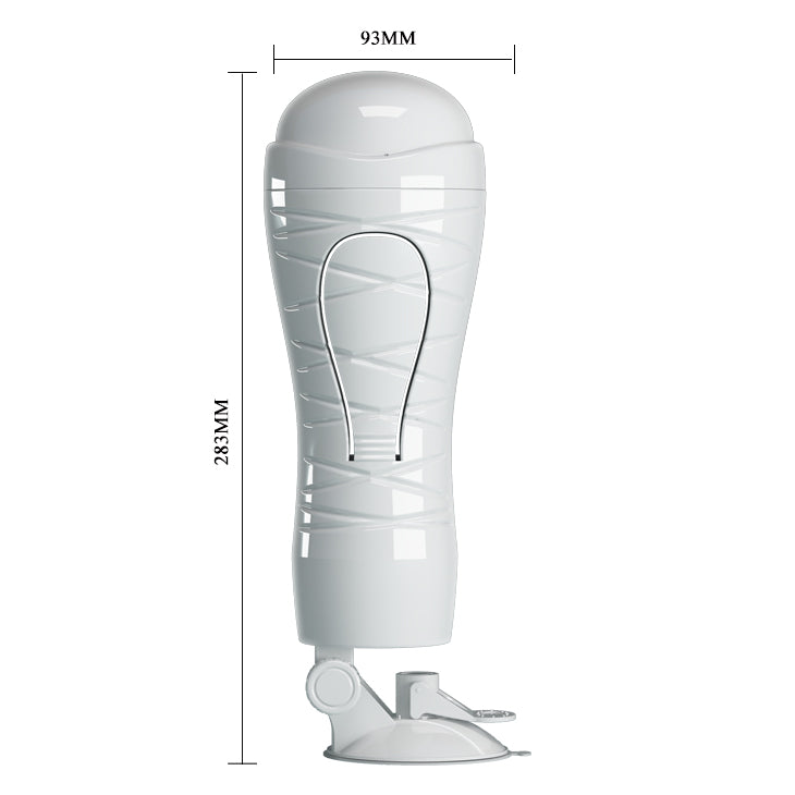 CRAZY BULL FLORA Vibrating Stroker - Flesh USB Rechargeable Vibrating Squeezeable Vagina Stroker with Suction Base-BM-00900T48Z