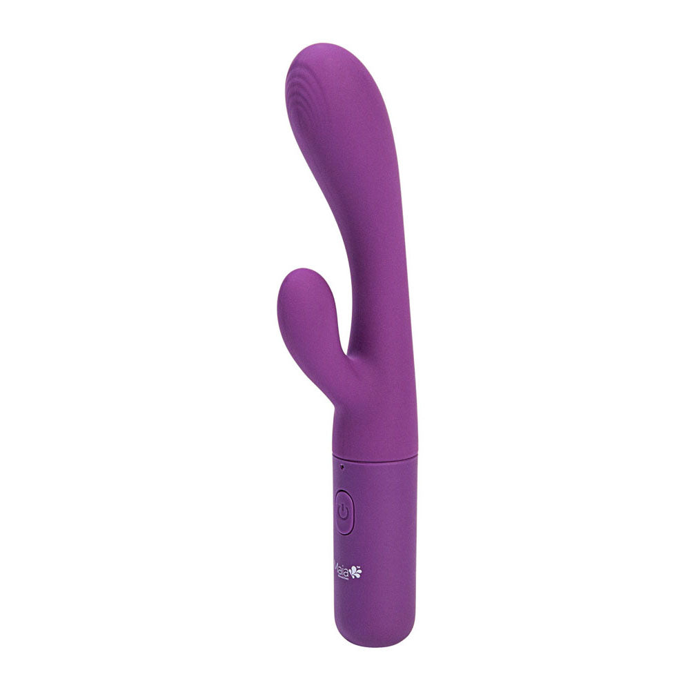 Maia RAYLA - Purple 17.8 cm USB Rechargeable Rabbit Vibrator-BO-23-009