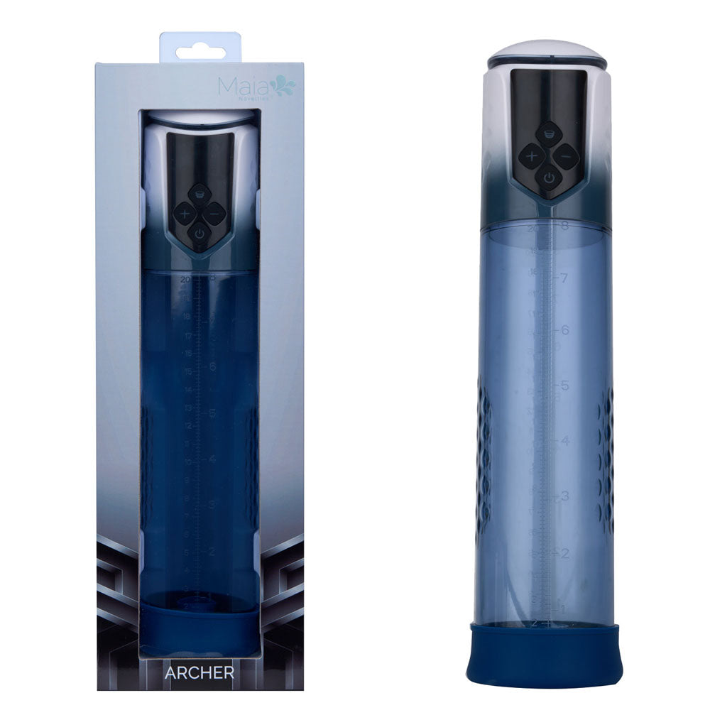 Maia ARCHER - Blue USB Rechargeable Automatic Penis Pump-BO-25-19