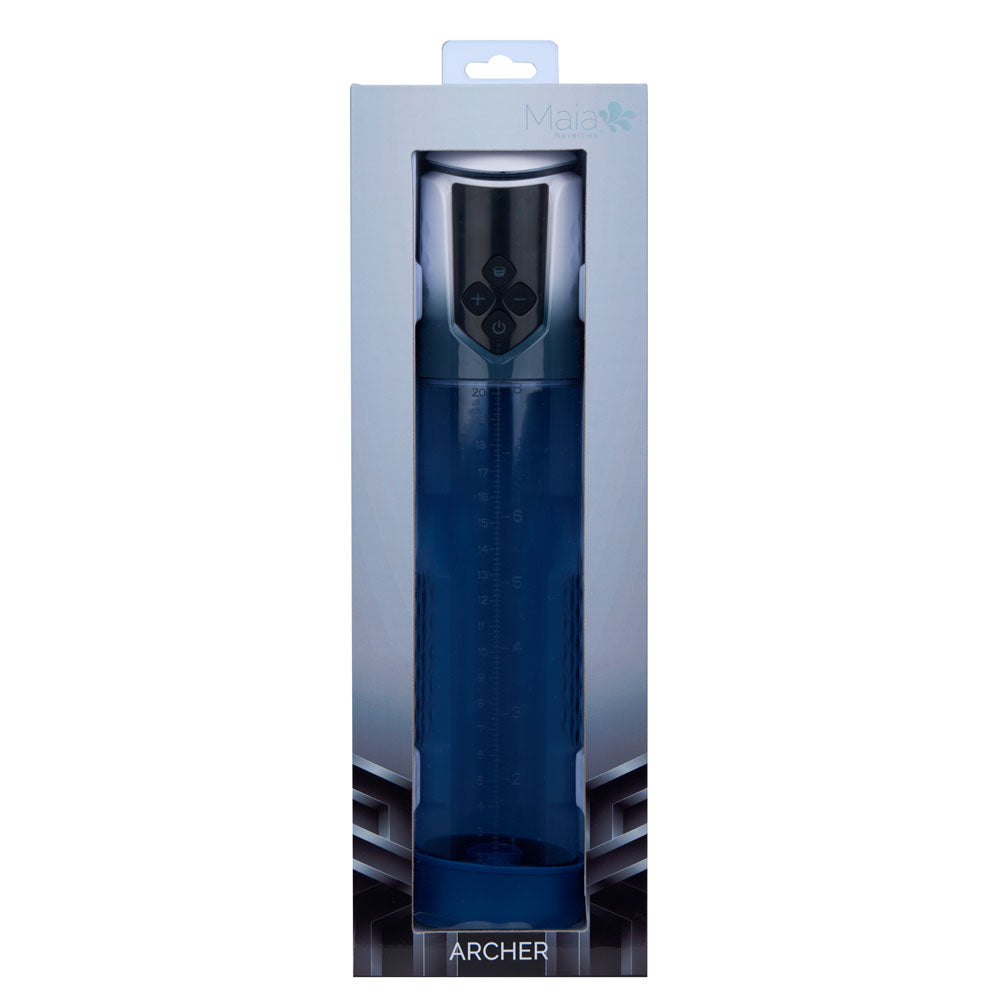 Maia ARCHER - Blue USB Rechargeable Automatic Penis Pump-BO-25-19