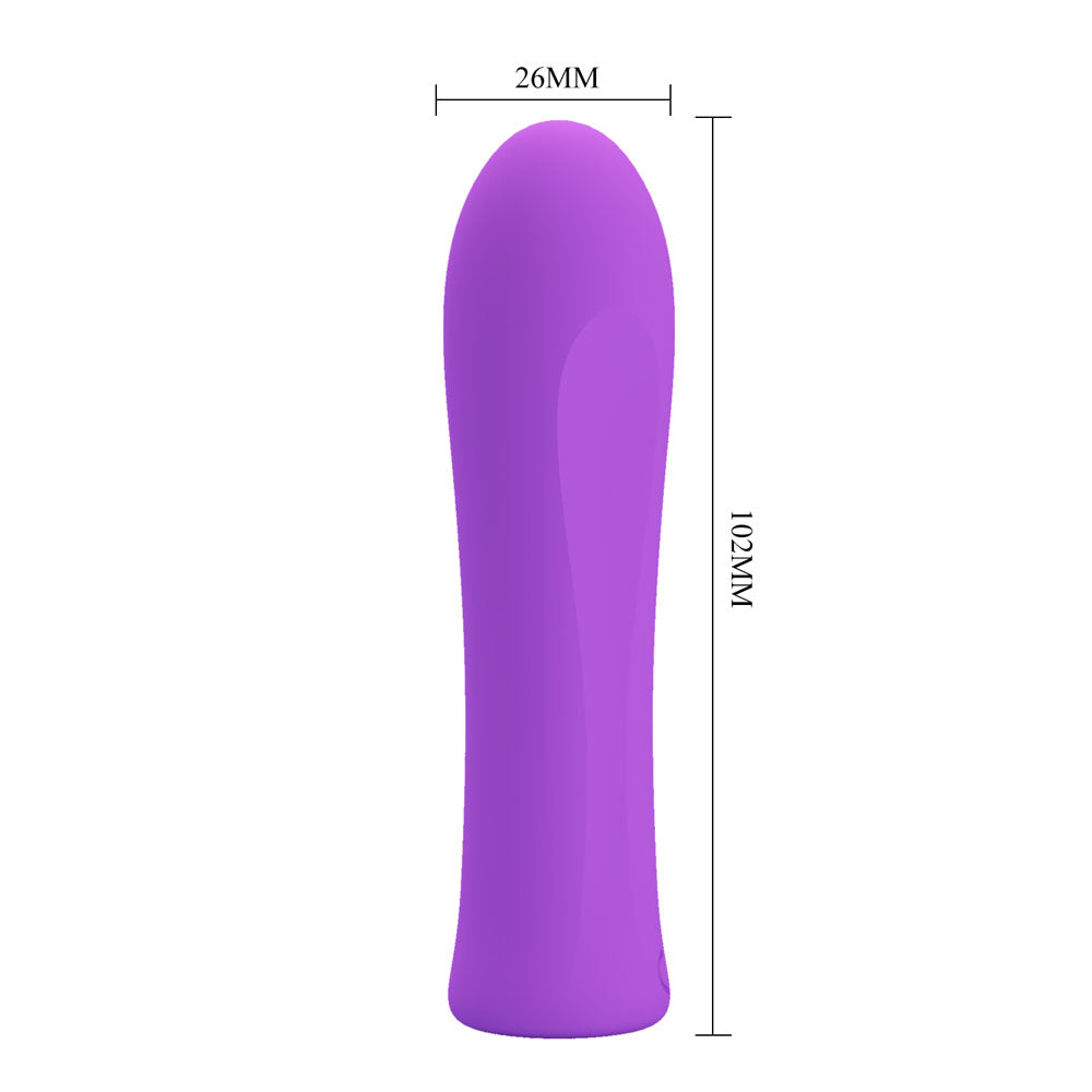 Party Up GARY Bullet - Purple - Purple 10.2 cm USB Rechargeable Bullet-BW-500018-2-PU