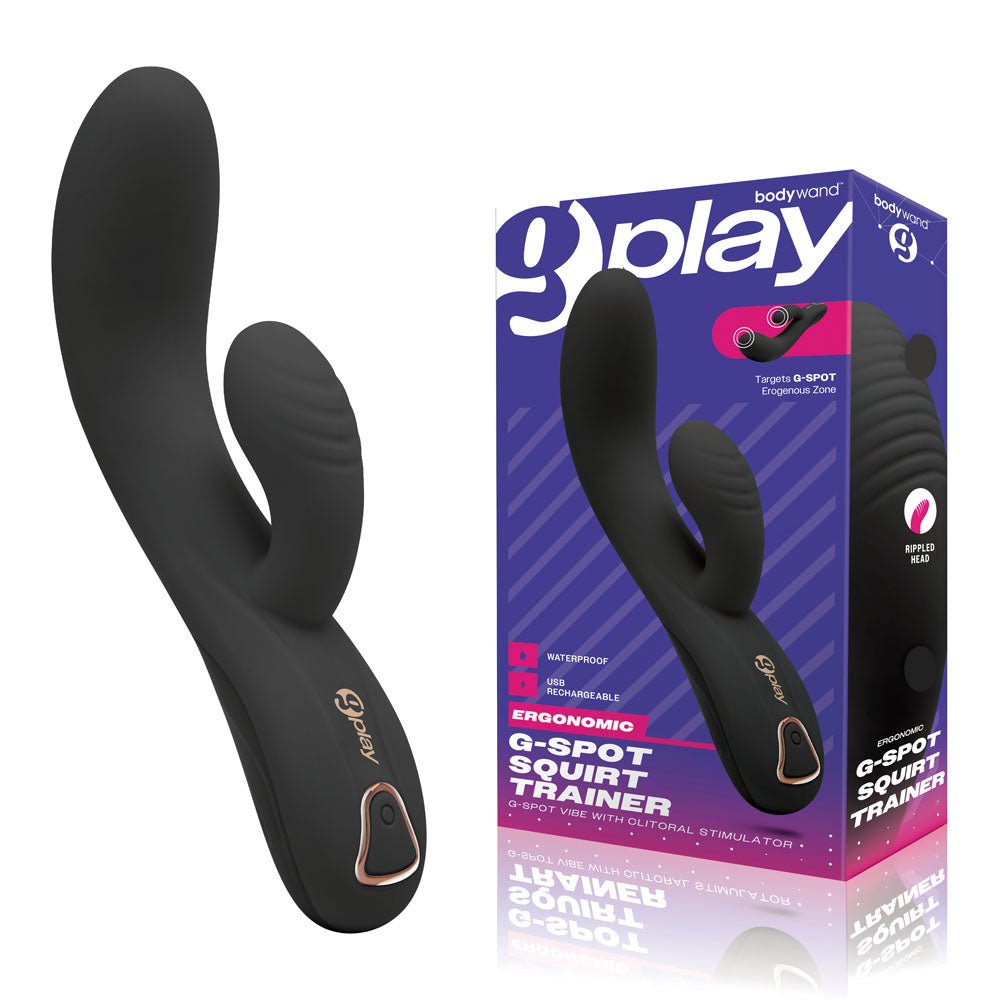 Bodywand G-Play G-Spot Squirt Trainer - Black 19 cm USB Rechargeable Vibrator-BW803