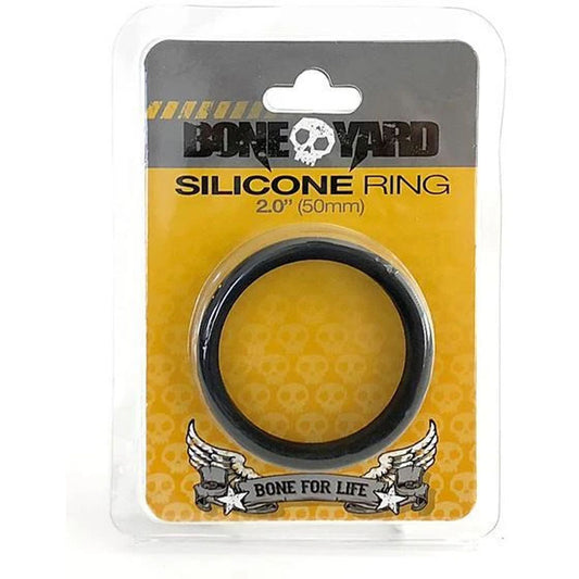Boneyard Silicone Ring 50mm - Black 50 mm Cock Ring-BY0150