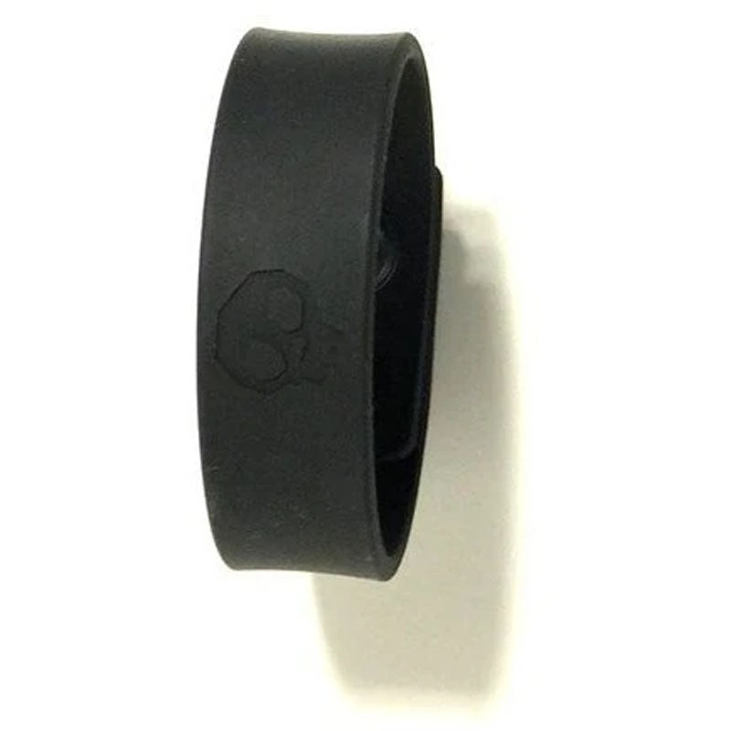 Boneyard Silicone Cock Strap Black - Black 3-Snap Adjustable Cock Ring-BY0300