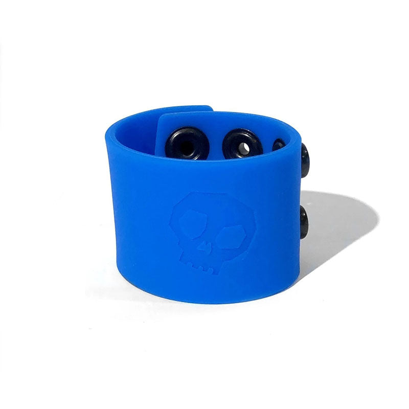 Boneyard Silicone Ball Strap Blue - Blue 3-Snap 4 cm Adjustable Ball Stretcher Ring-BY0318