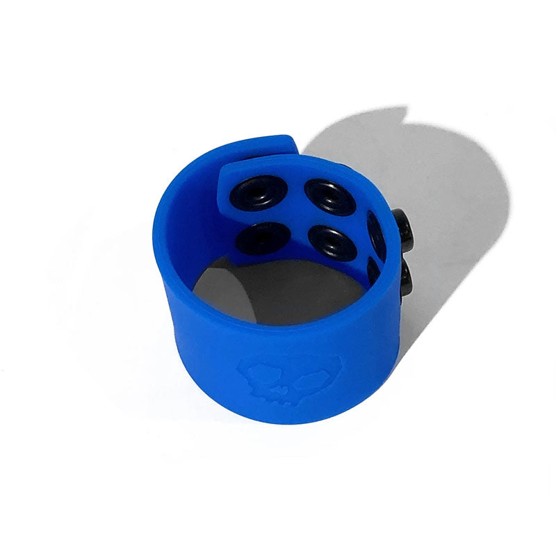 Boneyard Silicone Ball Strap Blue - Blue 3-Snap 4 cm Adjustable Ball Stretcher Ring-BY0318