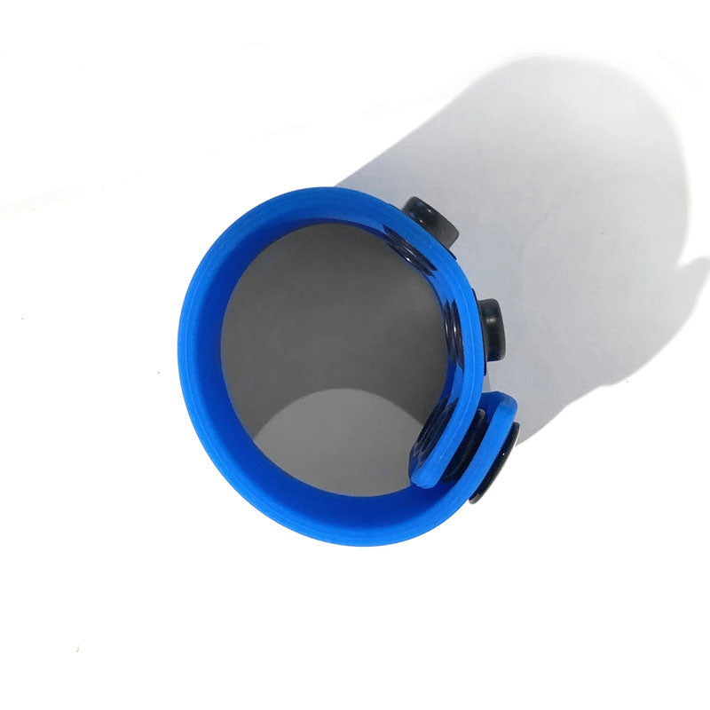 Boneyard Silicone Ball Strap Blue - Blue 3-Snap 4 cm Adjustable Ball Stretcher Ring-BY0318