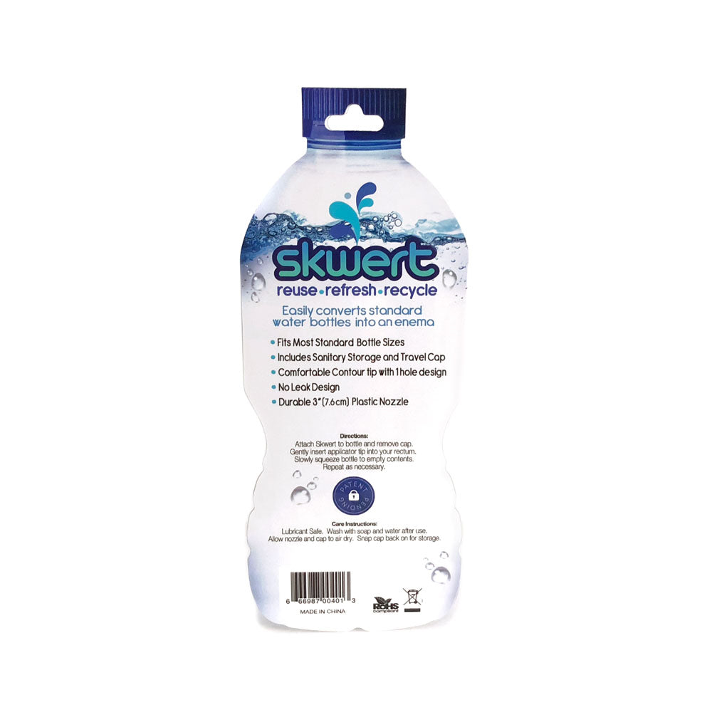 Boneyard Skwert 1 Piece Douche Nozzle - Blue Douche Nozzle for Water Bottles-BY0401