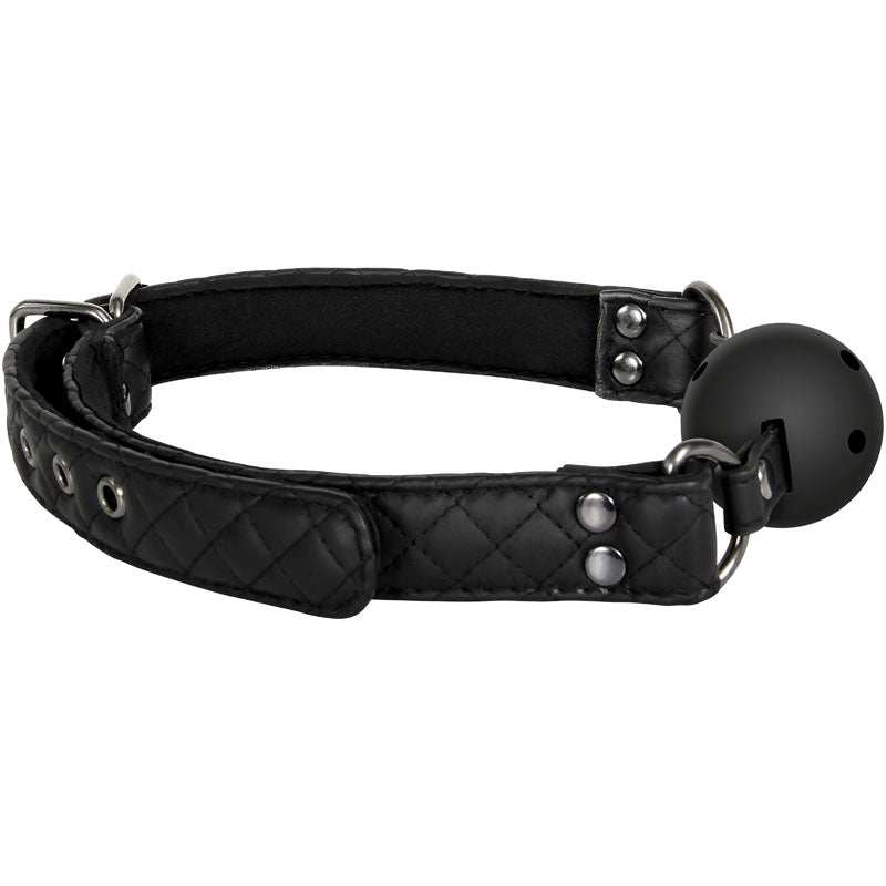 Adam & Eve Eves Fetish Dreams Ball Gag - Black Mouth Restraint-D793 8000