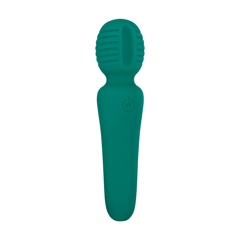 Adam & Eve Petite Private Pleasure Wand - Green 14.8 cm USB Rechargeable Massager Wand-E194 4500