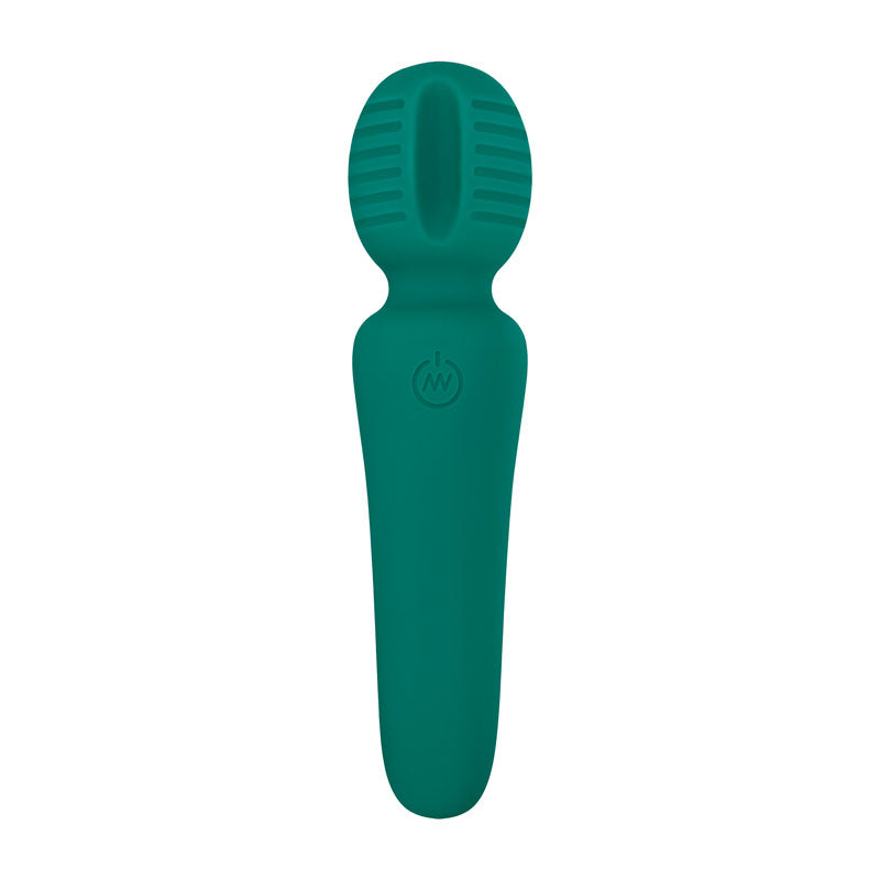 Adam & Eve Petite Private Pleasure Wand - Green 14.8 cm USB Rechargeable Massager Wand-E194 4500