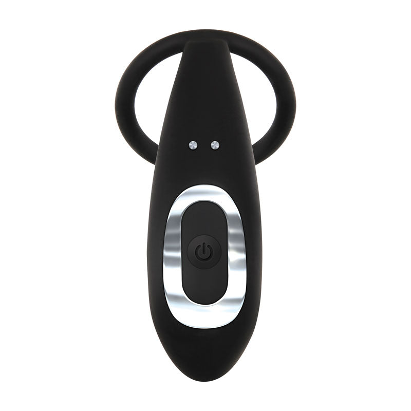 Adam & Eve Adams Rechargeable Prostate Pleaser & C-Ring - Black USB Rechargeable Anal Plug with Cock Ring-E196 8000
