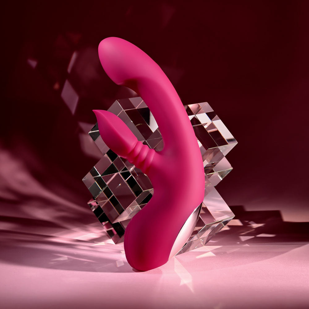 Evolved GENTLE PERSUASION - Pink 20 cm USB Rechargeable Rabbit Vibrator - EN-RS-7173-2