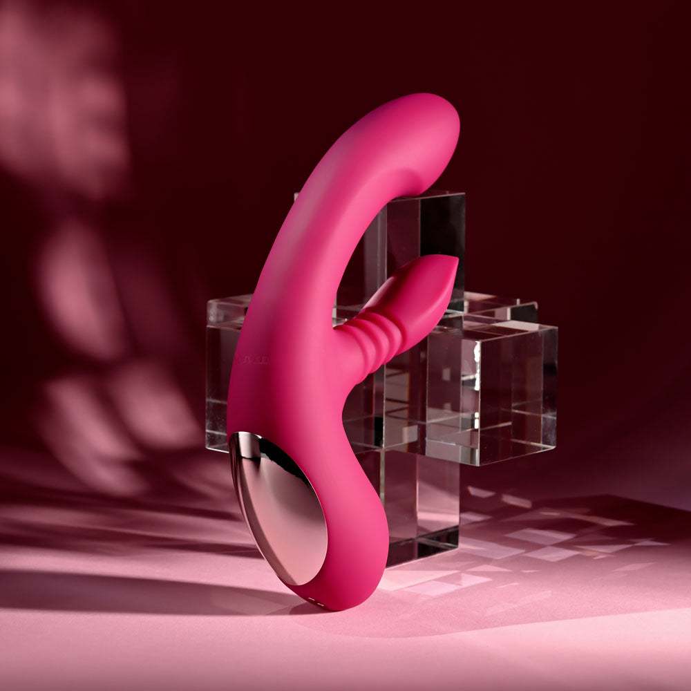 Evolved GENTLE PERSUASION - Pink 20 cm USB Rechargeable Rabbit Vibrator - EN-RS-7173-2