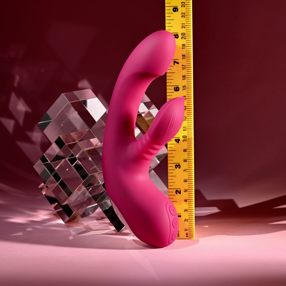 Evolved GENTLE PERSUASION - Pink 20 cm USB Rechargeable Rabbit Vibrator - EN-RS-7173-2