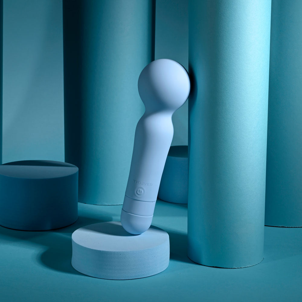 Evolved IRIS - Blue 18.3 cm USB Rechargeable Massage Wand - EN-RS-7265-2