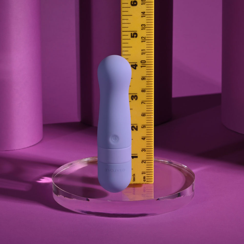 Evolved SQUISHY BULLET - Purple 11 cm USB Rechargeable Bullet - EN-RS-7272-2