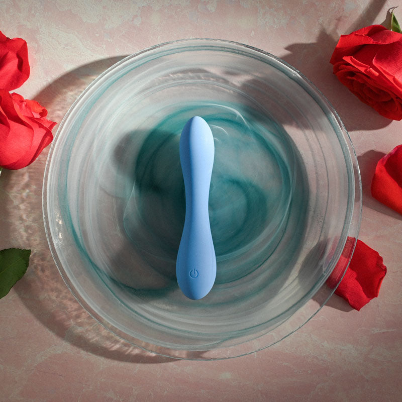 Evolved BLUE CRUSH - Blue 12 cm USB Rechargeable Mini Vibrator-EN-RS-9482-2