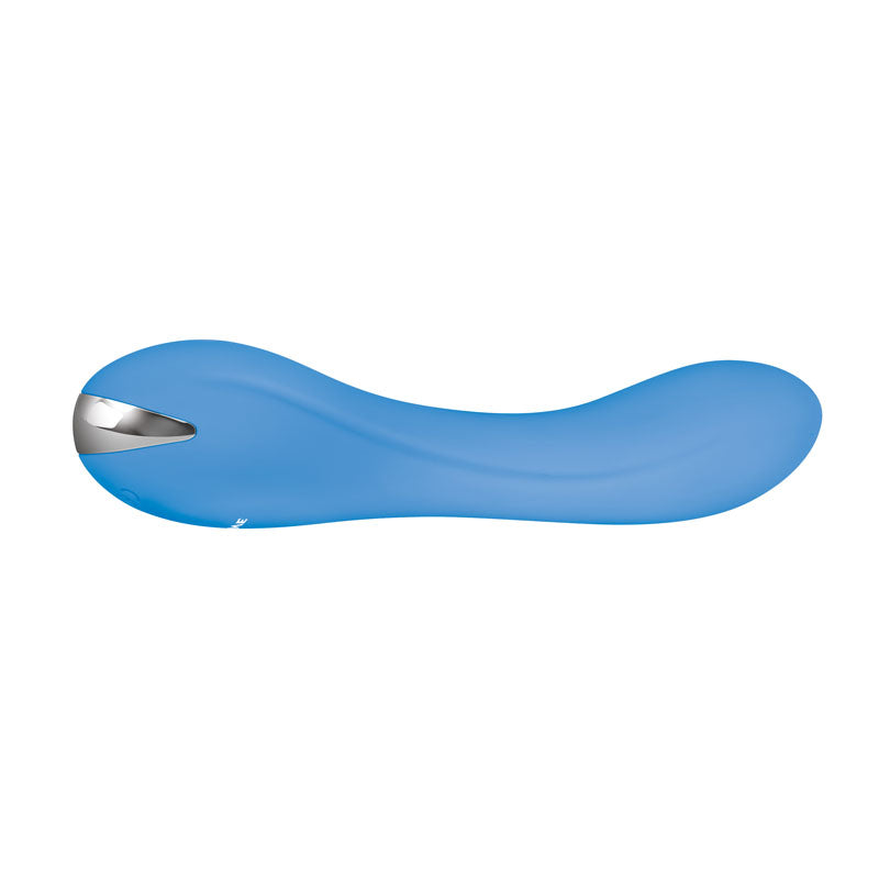 Evolved BLUE CRUSH - Blue 12 cm USB Rechargeable Mini Vibrator-EN-RS-9482-2