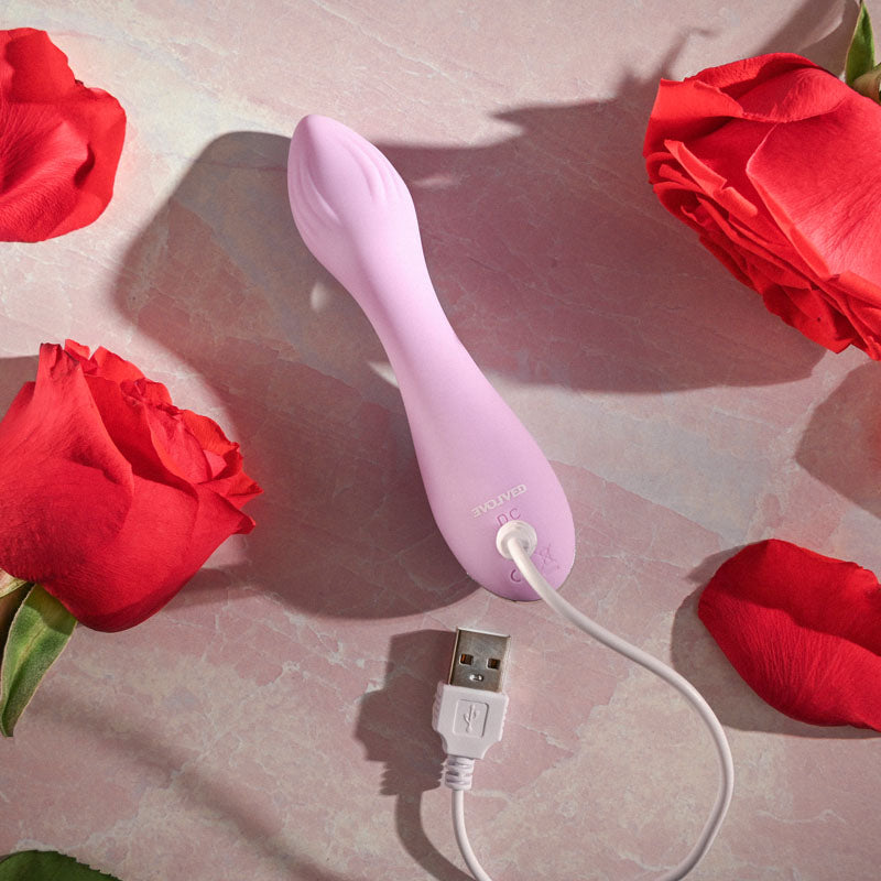 Evolved LILAC G - Lilac 11.5 cm USB Rechargeable Mini Vibrator-EN-RS-9499-2