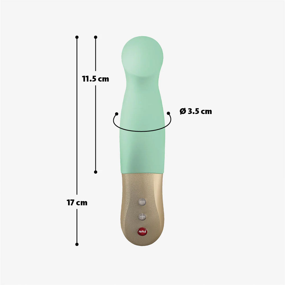 Fun Factory SUNDAZE pistachio - Pistachio Green 17.5 cm USB Rechargeable Thrusting Vibrator-FF000887LG01