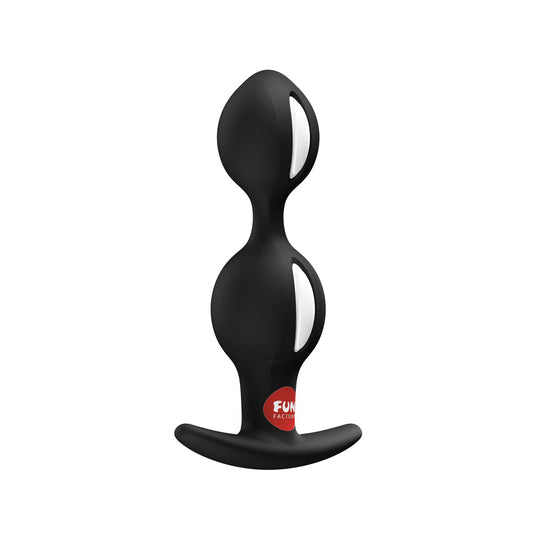 Fun Factory B BALLS DUO Black - Black 13 cm Weighted Kegel Balls-FF000946BK01